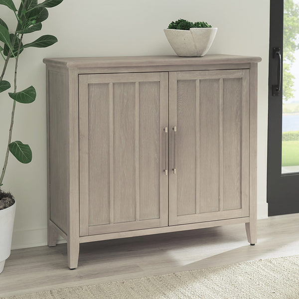 Carrington Two Door Two Drawer Bar Cabinet with Stemware Rack and Wine Rack in Chai alternate view