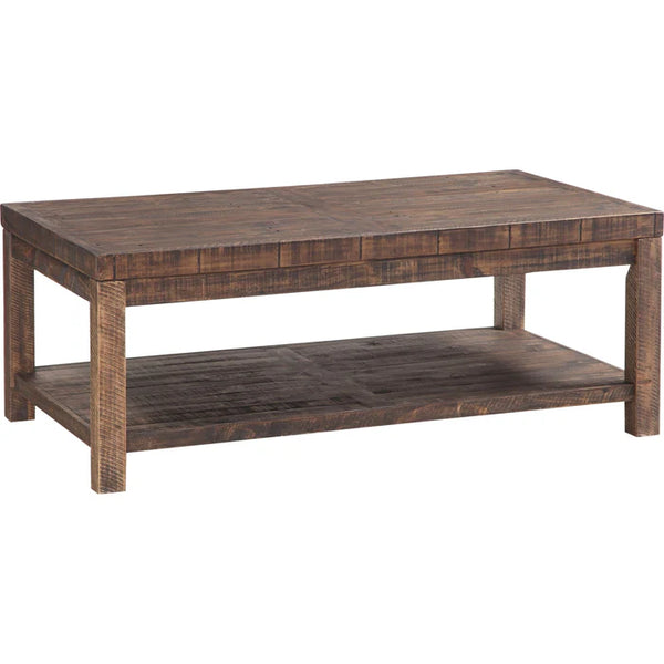Craster Reclaimed Wood Rectangular Coffee Table in Smoky Taupe alternate view