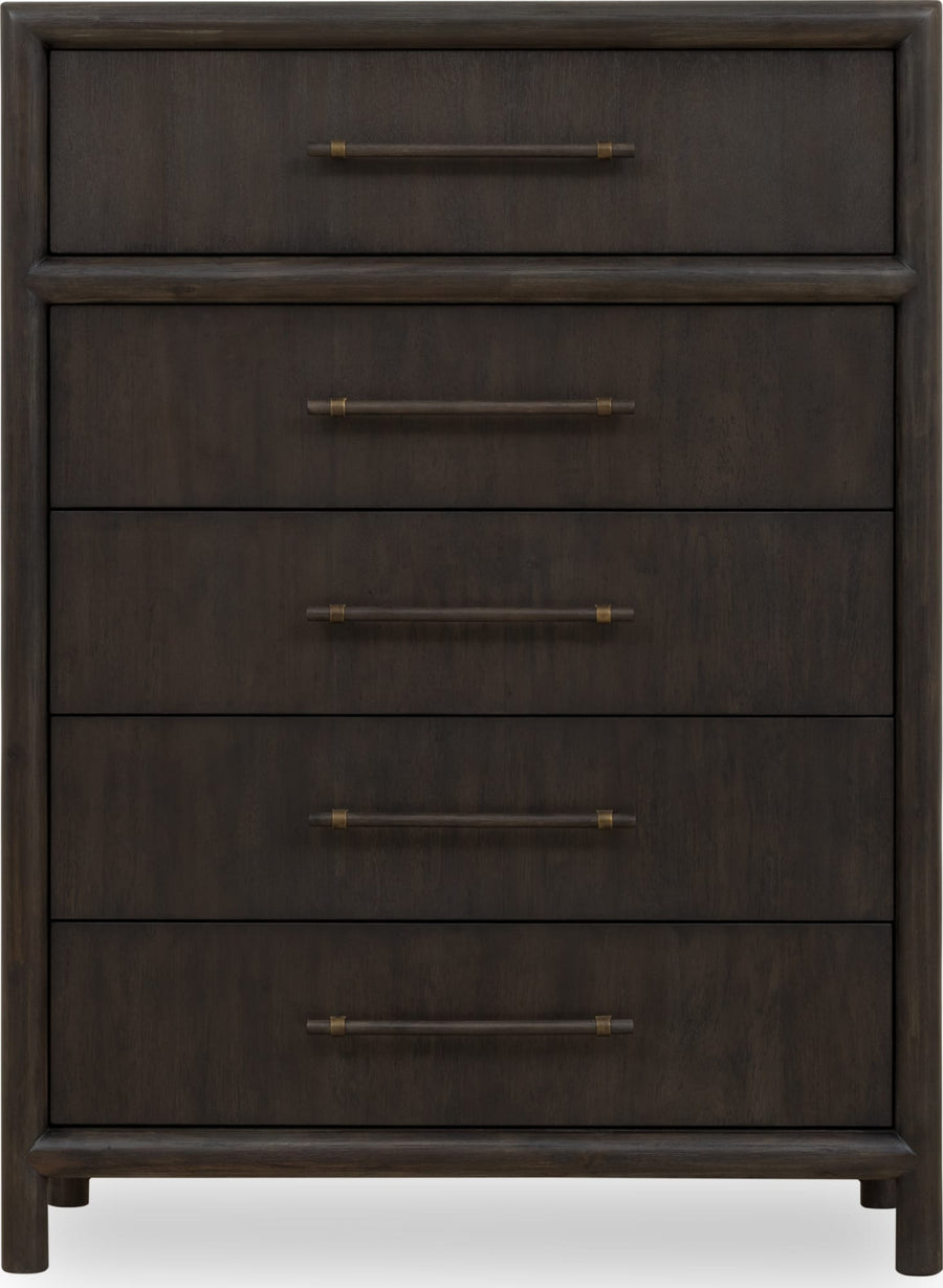 Dorchester Five Drawer Chest in Basalt Grey - View 2