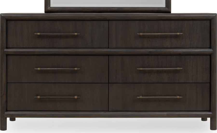 Dorchester Six Drawer Dresser in Basalt Grey - View 4