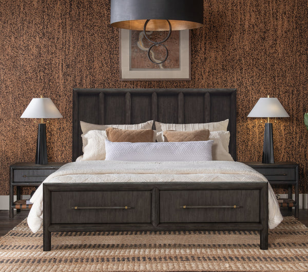 Dorchester Wooden Two Drawer Storage Bed in Basalt Grey alternate view