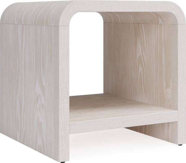 Davenport Ash Wood Side Table in Sugar - View 3