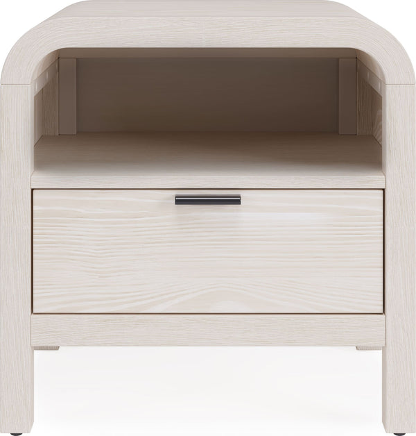 Davenport One Drawer One Shelf USB-Charging Nightstand in Sugar