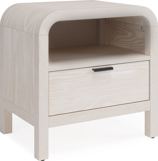Davenport One Drawer One Shelf USB-Charging Nightstand in Sugar alternate view