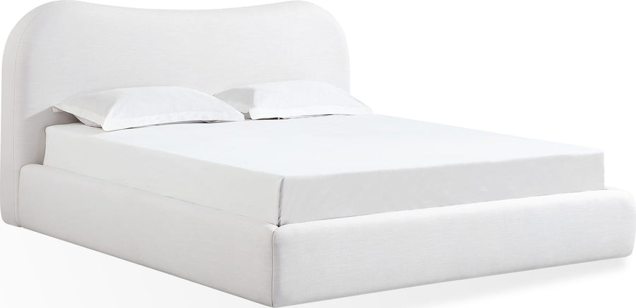 Eleanor Upholstered Bed in Vanilla Linen - View 2