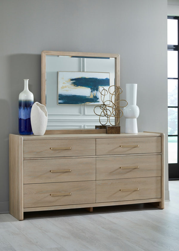 Greenwich Beveled Glass Wall or Dresser Mirror in Chai alternate view