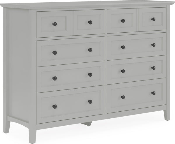 Halston Eight Drawer Dresser in Elephant Gray alternate view