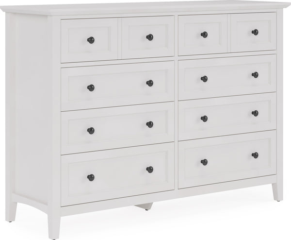 Halston Eight Drawer Dresser in Snowfall White alternate view
