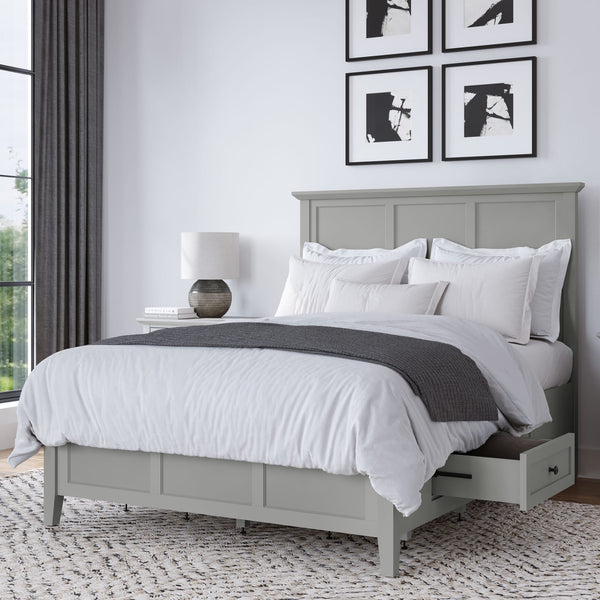 Halston Four Drawer Platform Storage Bed in Elephant Gray (Copy) alternate view