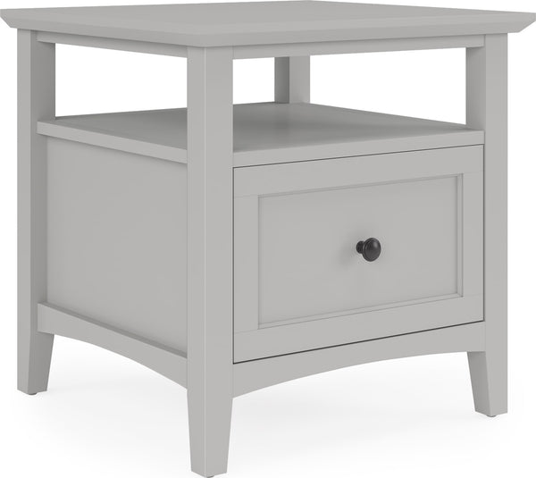 Halston Square End Table - Elephant Grey alternate view
