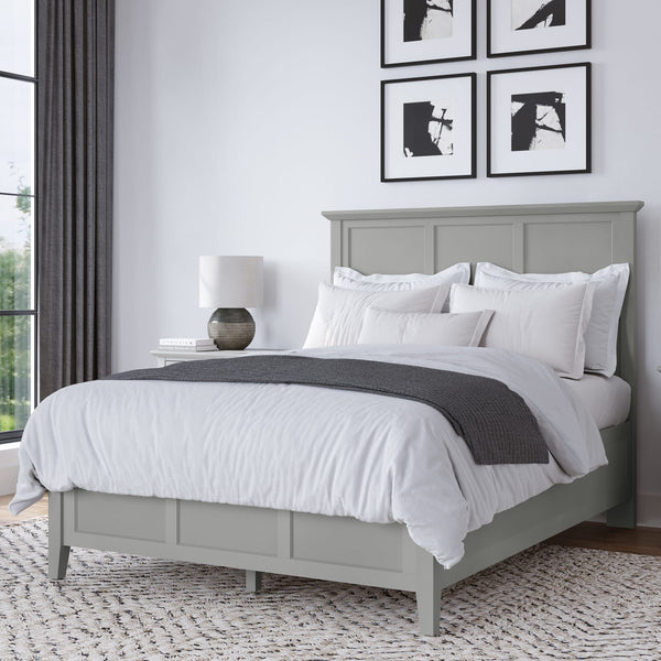 Halston Three Panel Bed in Elephant Grey alternate view