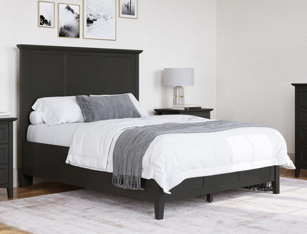Halston Three Panel Bed in Raven Black alternate view