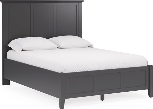 Halston Three Panel Bed in Raven Black - View 5