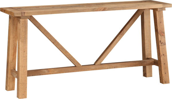 Hadley Reclaimed Wood Console Table in Rustic Tawny - View 3
