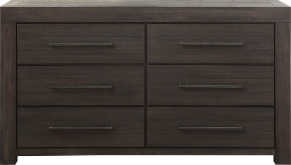 Hudson Six Drawer Dresser in Basalt Grey - View 2