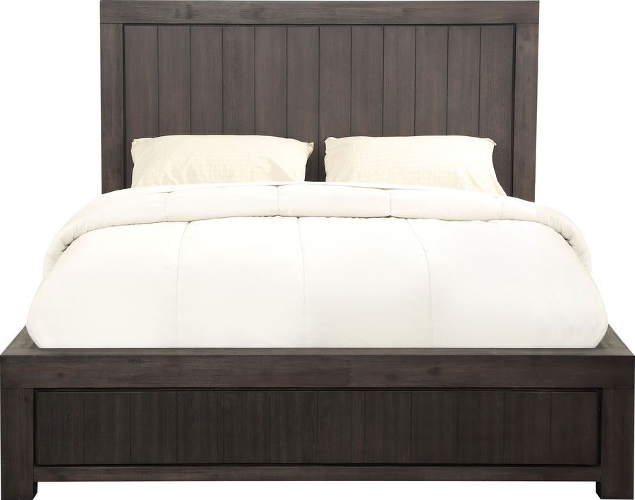 Hudson Wood Platform Bed in Basalt Grey - View 2