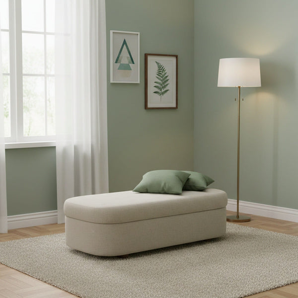 Kiki Upholstered Stg Bench - Whp Honey