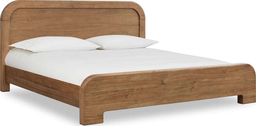 Kenmore Acacia Wood Platform Bed in Lioness - View 4