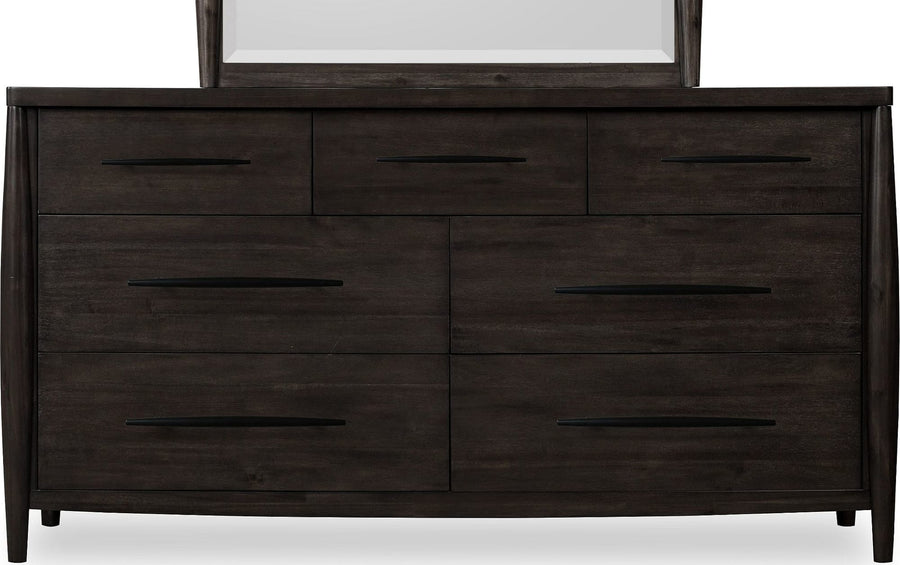 Kingston Seven Drawer Acacia Wood Dresser in Minx - View 3