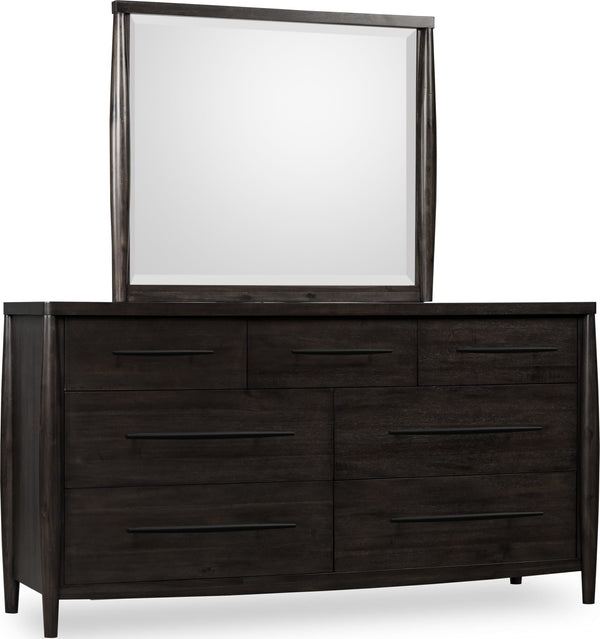 Kingston Seven Drawer Acacia Wood Dresser in Minx alternate view