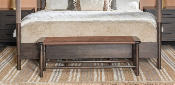 Kingston Upholstered Bench in Minx