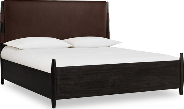 Kingston Upholstered Panel Bed in Minx - View 3