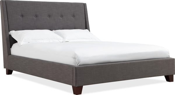 Madison Upholstered Platform Bed in Dark Charcoal (2026) - View 5