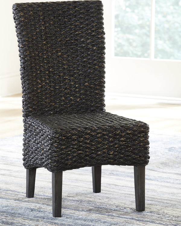 Mayfair Chair Water Hyacinth in Graphite alternate view