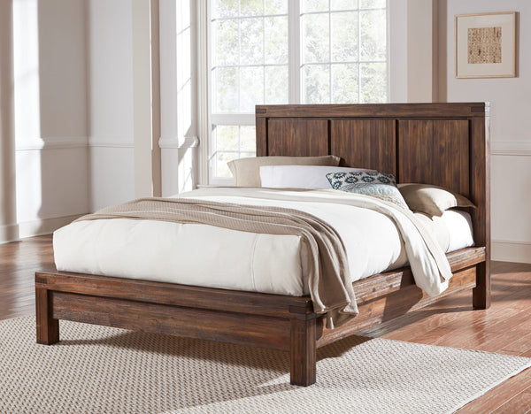 Mayfair Solid Wood Platform Bed in Brick Brown alternate view
