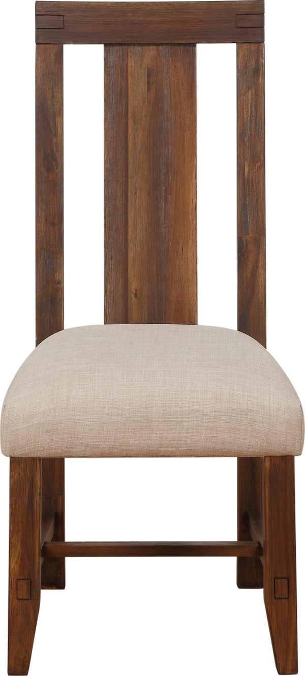 Mayfair Solid Wood Upholstered Dining Chair in Brick Brown alternate view