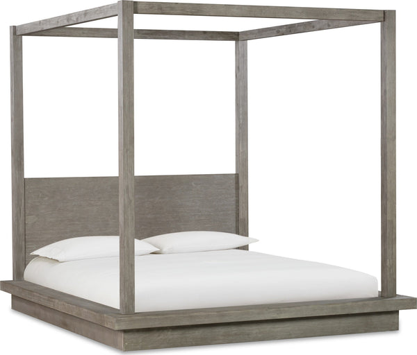 Marlborough Wood Canopy Bed in Mineral - View 9