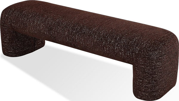 Mocoa Fully Upholstered Bench in Mongoose Chenille alternate view