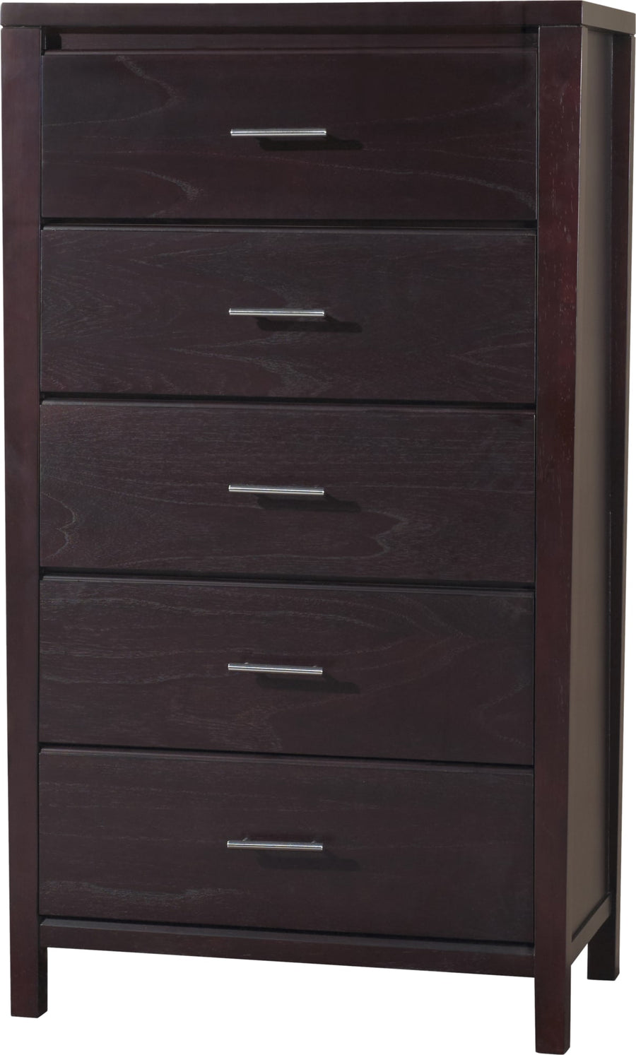 Newport Five Drawer Chest in Espresso - View 10