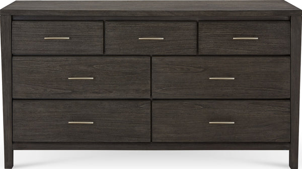 Newport Seven Drawer Dresser in Sharkskin - View 6
