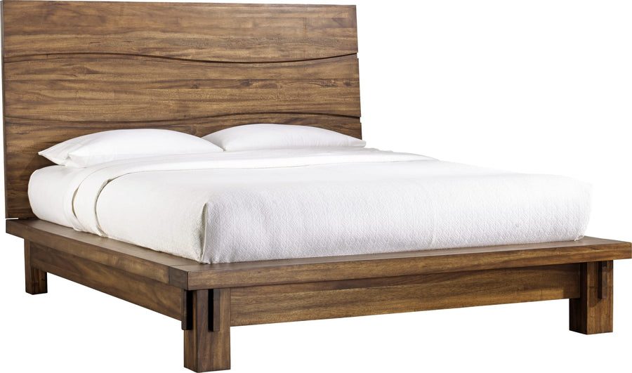Oceanside Solid Wood Platform Bed in Natural Sengon - View 7