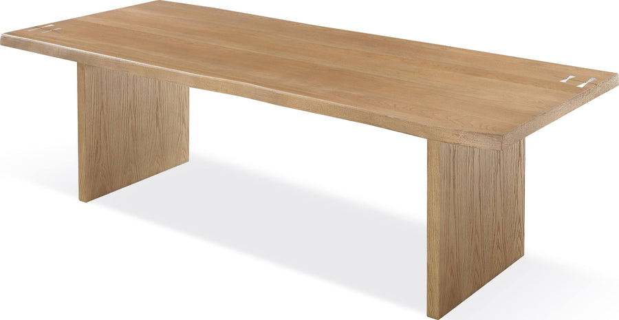Onyx Modern Coastal Live Edge Dining Table in White Oak - View 3