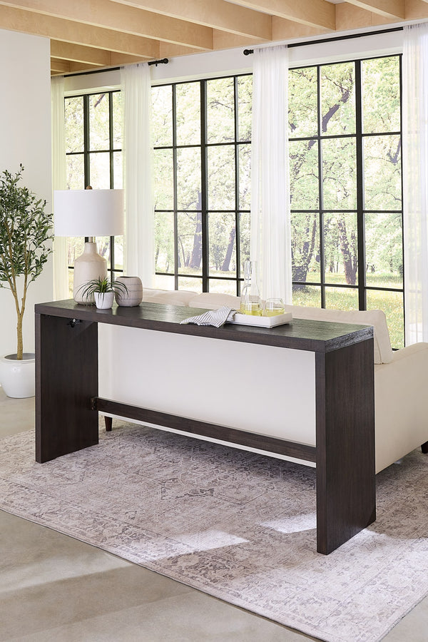 Ashi Gathering Table with USB/Power in Basalt Grey alternate view