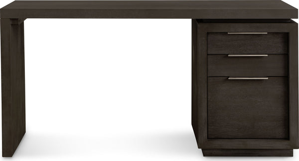 Ashley Single Pedestal Desk in Basalt Grey - View 5
