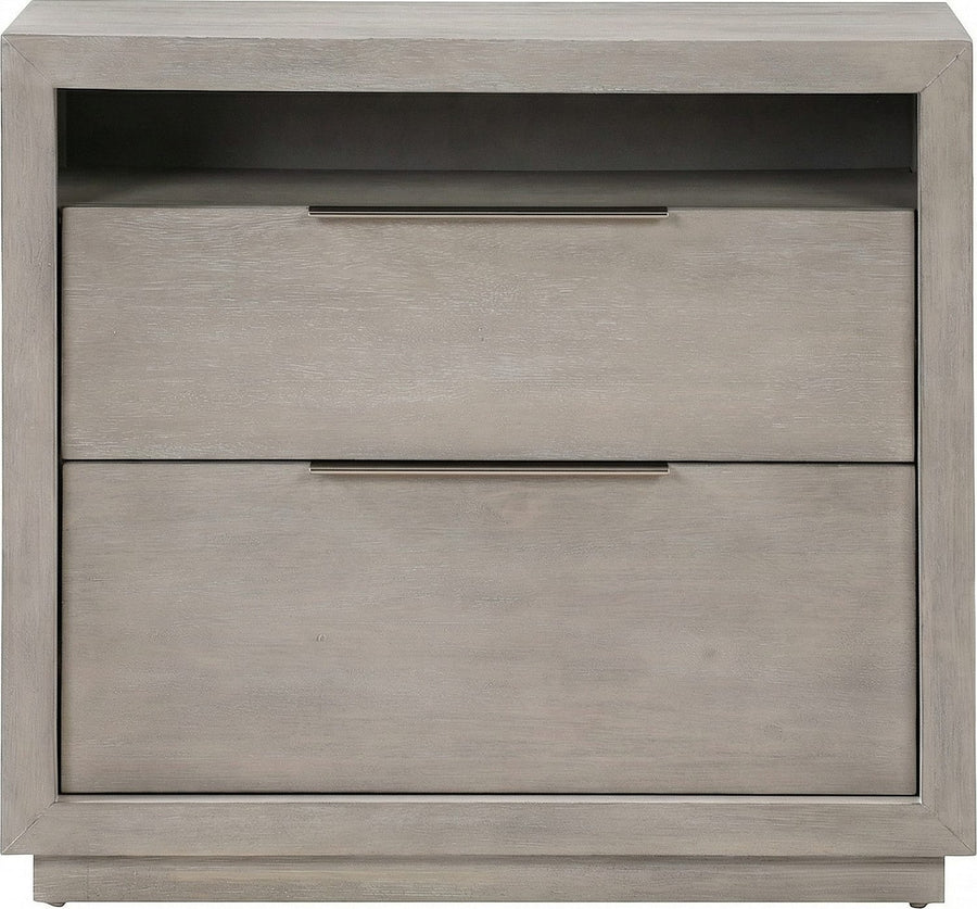 Ashley Two-Drawer Nightstand in Mineral - View 2