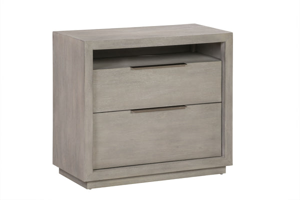 Ashi Two-Drawer Nightstand in Mineral alternate view