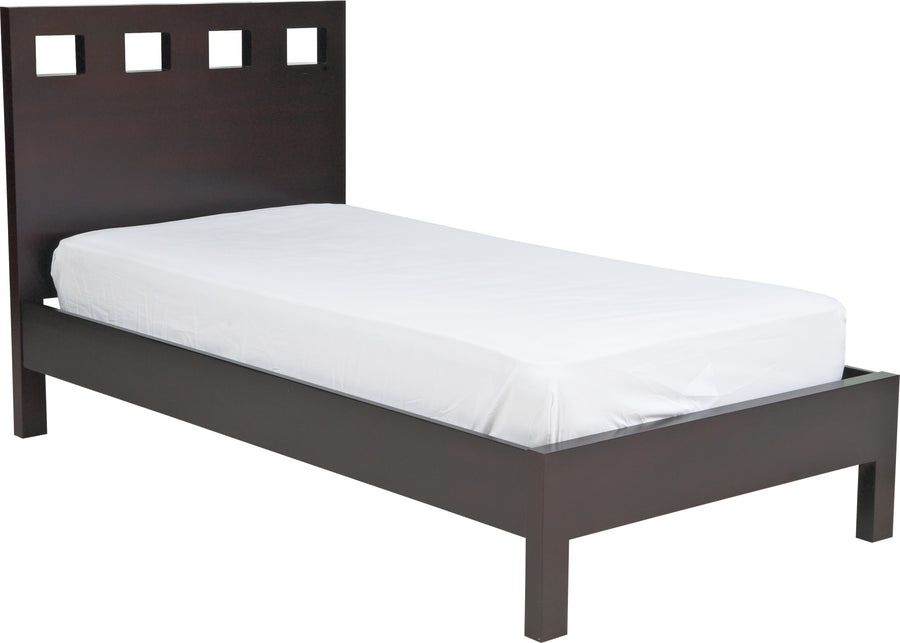 Riva Wood Platform Bed in Espresso - View 6