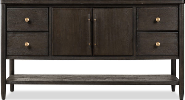 Ridgewood Four Drawer Two Door Sideboard in Yin alternate view
