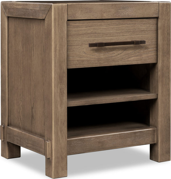 Rosewood 1 Drw Nightstand - Hrvst Wood alternate view