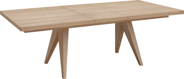 Summit Ash Wood Rectangular Extension Table in Ginger - View 2