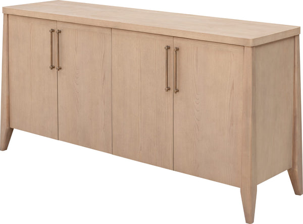 Summit Four Door Ash Wood Sideboard in Ginger