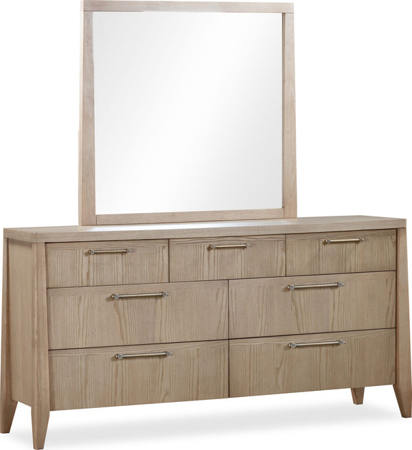 Summit Seven Drawer Ash Wood Dresser in Ginger alternate view