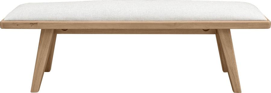 Summit Upholstered Bench in Ginger and Natural Linen