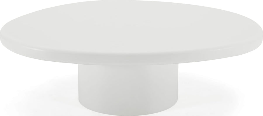 Stanford Short Wooden Coffee Table in Rice - View 2