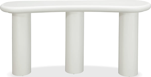 Stanford Wooden Console Table in Rice - View 2