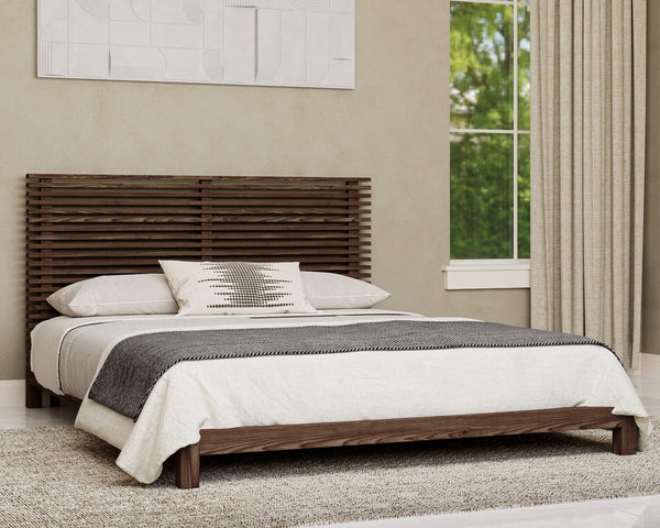 Thornton Solid Ash Platform Bed in Roux alternate view